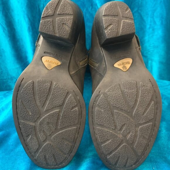 Born brown leather calf high boots SZ 9.5 Zip closure Cushioned 3”heel - Picture 6 of 7